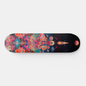 Psychedelisch kosmisch blühende Trip Skateboard (Horizontal)