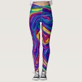 psychedelisch leggings (Vorderseite)