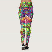Psychedelisch Liebe Color Burst Leggings (Rückseite)