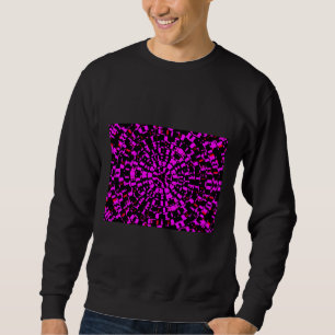Psychedelisch Lila Muster farbig Sweatshirt