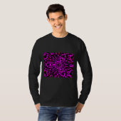 Psychedelisch Lila Muster farbig T-Shirt (Vorne ganz)
