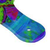 Psychedelisch Lila und Limettengrüne Lily-Blume Schneidebrett (Ecke)