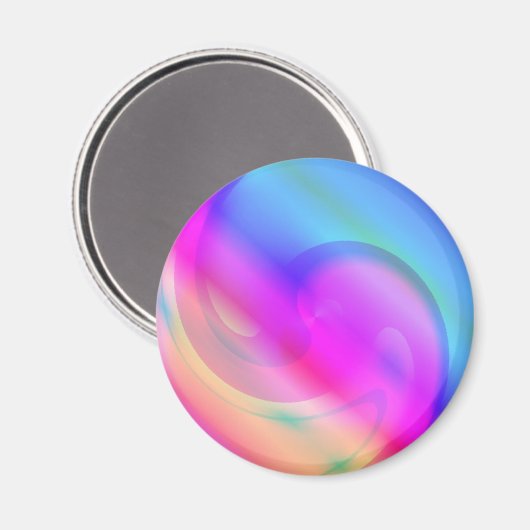 psychedelisch magnet (Vorderseite/Rückseite)