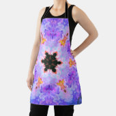 Psychedelisch Mandala Blume Blau Rosa und Gelb Schürze (InSitu)