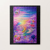 Psychedelisch mehrschichtige Traumfantasy bunt Puzzle (Vertikal)
