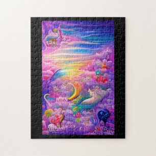 Psychedelisch mehrschichtige Traumfantasy bunt Puzzle