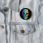 Psychedelisch Mensch Schädel Thunder_Cove Button (Beispiel)
