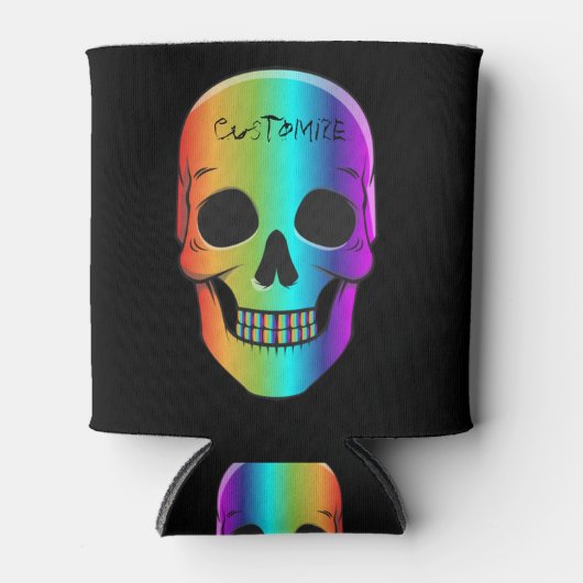 Psychedelisch Mensch Schädel Thunder_Cove Dosenkühler (Vorderseite)