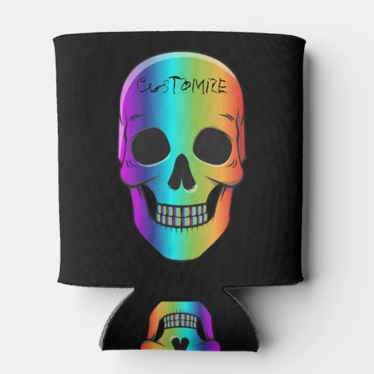 Psychedelisch Mensch Schädel Thunder_Cove Dosenkühler (Rückseite)