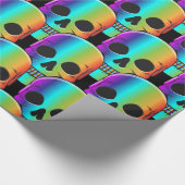 Psychedelisch Mensch Schädel Thunder_Cove Geschenkpapier (Ecke)