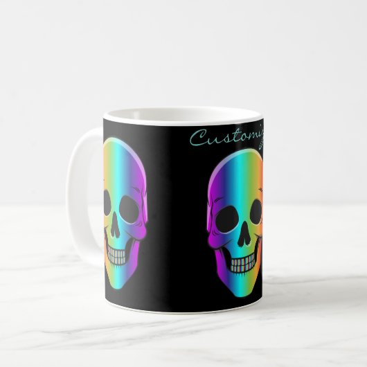 Psychedelisch Mensch Schädel Thunder_Cove Kaffeetasse (Vorderseite Links)