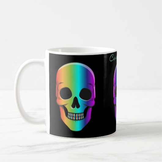 Psychedelisch Mensch Schädel Thunder_Cove Kaffeetasse (Links)