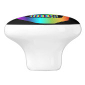 Psychedelisch Mensch Schädel Thunder_Cove Keramikknauf (Seitenansicht)