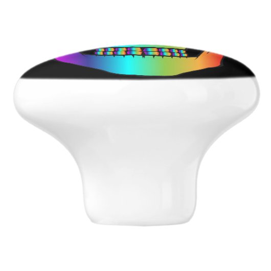 Psychedelisch Mensch Schädel Thunder_Cove Keramikknauf (Seitenansicht)