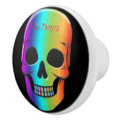 Psychedelisch Mensch Schädel Thunder_Cove Keramikknauf (Rechts)