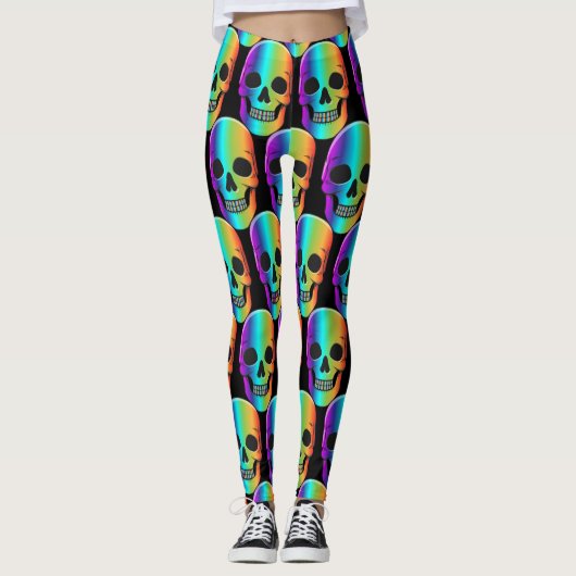 Psychedelisch Mensch Schädel Thunder_Cove Leggings (Vorderseite)