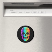 Psychedelisch Mensch Schädel Thunder_Cove Magnet (In Situ (Geschirrspüler))