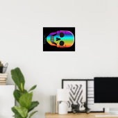 Psychedelisch Mensch Schädel Thunder_Cove Poster (Heimbüro)
