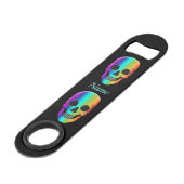 Psychedelisch Mensch Schädel Thunder_Cove Speed Flaschenöffner (Rückseite Schrägansicht)