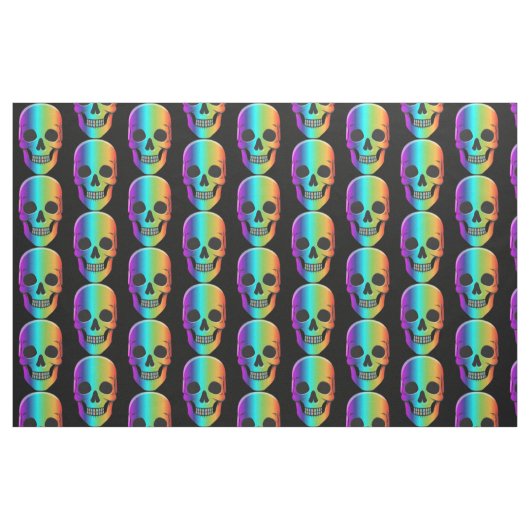 Psychedelisch Mensch Schädel Thunder_Cove Stoff (Fat Quarter (45,7 x 55,9 cm))
