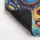 Psychedelisch mit fantastischen Landschaften Mousepad (Ecke)