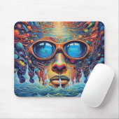Psychedelisch mit fantastischen Landschaften Mousepad (Mit Mouse)