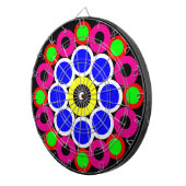 Psychedelisch Modernes Persisches Rug Muster Dartscheibe (Vorderseite rechts)