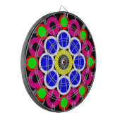 Psychedelisch Modernes Persisches Rug Muster Dartscheibe (Vorderseite Links)