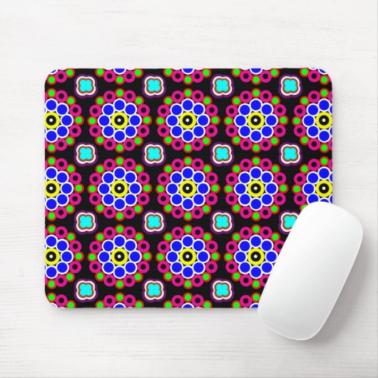 Psychedelisch Modernes Persisches Rug Muster Mousepad (Mit Mouse)
