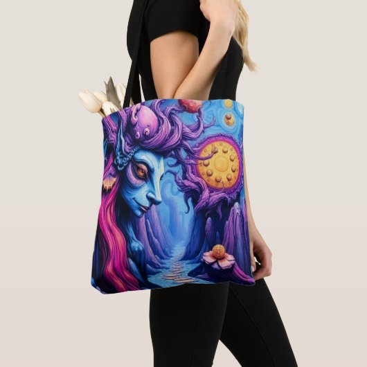 Psychedelisch Mystical Fantasy Alien Dreamscape Tasche (Von Nahem)