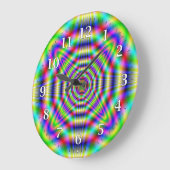 Psychedelisch Neon Decorative Wall Clock Große Wanduhr (Winkel)