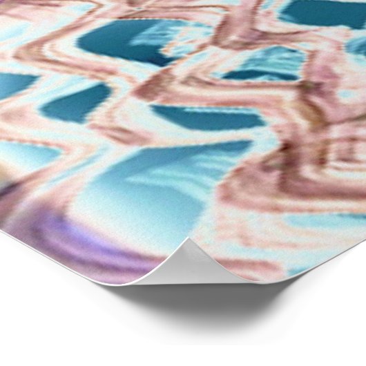 Psychedelisch, neu romantisch poster (Ecke)