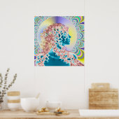 Psychedelisch, neu romantisch poster (Küche)