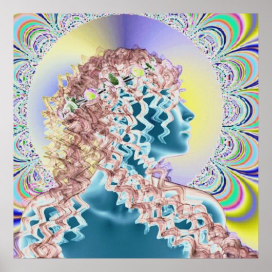 Psychedelisch, neu romantisch poster (Vorne)