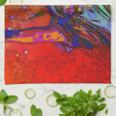 Psychedelisch NYC Rainbow Color Statue of Liberty  Geschirrtuch (Gefaltet)