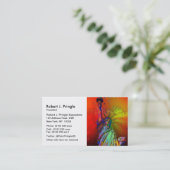 Psychedelisch NYC Rainbow Color Statue of Liberty Visitenkarte (Stehend Vorderseite)