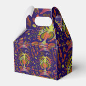 Psychedelisch-orientalische Symmetrie Abstrakte Ku Geschenkschachtel (Vorderseite)