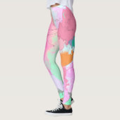 Psychedelisch-orientalische Symmetrie Abstrakte Ku Leggings (Links)