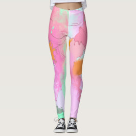 Psychedelisch-orientalische Symmetrie Abstrakte Ku Leggings