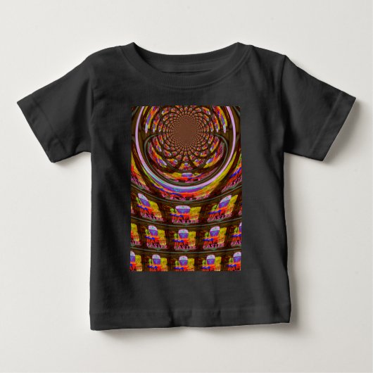 Psychedelisch Osterkaleidoskop Art Print Baby T-shirt (Vorderseite)