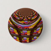 Psychedelisch Osterkaleidoskop Art Print Button (Vorderseite)