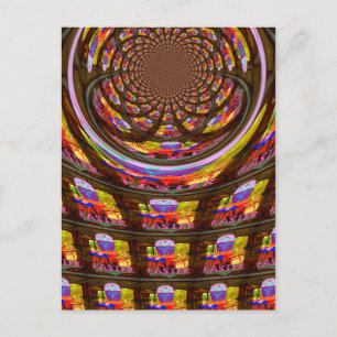 Psychedelisch Osterkaleidoskop Art Print Feiertagspostkarte