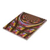 Psychedelisch Osterkaleidoskop Art Print Fliese (Seite)