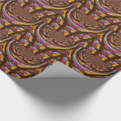 Psychedelisch Osterkaleidoskop Art Print Geschenkpapier (Ecke)