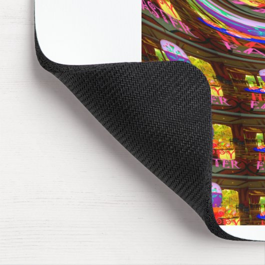 Psychedelisch Osterkaleidoskop Art Print Mousepad (Ecke)