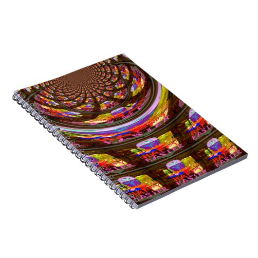 Psychedelisch Osterkaleidoskop Art Print Notizblock (Rechte Seite)