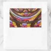 Psychedelisch Osterkaleidoskop Art Print Rechteckiger Aufkleber (Tasche)