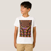 Psychedelisch Osterkaleidoskop Art Print T-Shirt (Vorne ganz)