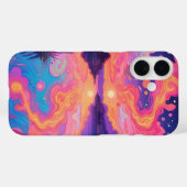 Psychedelisch pastellfarbene Skyphon Case-Mate iPhone Hülle (Rückseite (Horizontal))