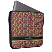 Psychedelisch Pink Aqua Pattern Tablet/Notebook Laptopschutzhülle (Vorne Rechts)